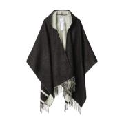 Gaëlle Paris Stilren Poncho för Kvinnor Black, Dam