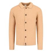 Aspesi Kamel Cardigan Sweater Brown, Herr