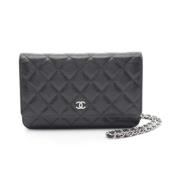 Chanel Vintage Pre-owned Tyg chanel-vskor Black, Dam