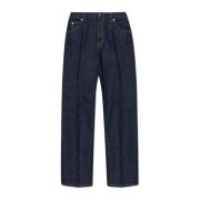 Salvatore Ferragamo Jeans med logotyp Blue, Herr