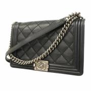 Chanel Vintage Pre-owned Laeder axelremsvskor Black, Dam