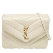 Yves Saint Laurent Vintage Pre-owned Laeder axelremsvskor White, Dam