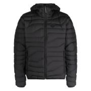 J.Lindeberg Svart Puffer Dunjacka med Huva Black, Herr