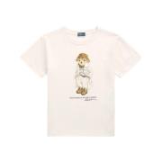 Polo Ralph Lauren Bomull Polo Bear T-shirt Beige, Dam