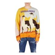 Dsquared2 Round-neck Knitwear Multicolor, Herr