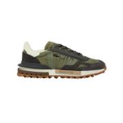 Lacoste Vintage Nylon Sneakers med Modern Design Green, Herr