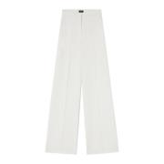 PINKO Elastan Polyester Byxor White, Dam