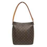 Louis Vuitton Vintage Pre-owned Tyg louis-vuitton-vskor Brown, Dam