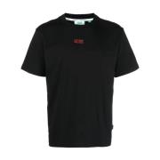 Gcds Casual Svart Bomull Kortärmad T-shirt Black, Herr