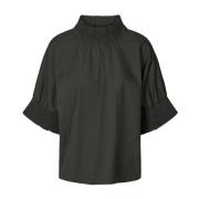 Rabens Saloner Stilren Pirate Black Blus Black, Dam