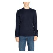 Jack & Jones Rundhalsad Stickad Tröja Blue, Herr