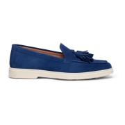 Santoni Dam mockasin i mocka Blue, Dam