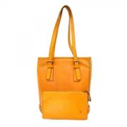 Louis Vuitton Vintage Pre-owned Tyg totevskor Yellow, Dam