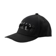 Emporio Armani Svart Baseballkeps med Logobokstäver Black, Dam