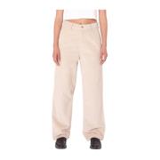 Obey Ivory Corduroy Carpenter Byxor Beige, Herr