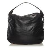 Bottega Veneta Vintage Pre-owned Laeder axelremsvskor Black, Dam