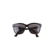 Dior Vintage Pre-owned Tyg solglasgon Brown, Dam