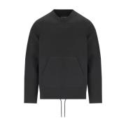 Emporio Armani Svart Logosweatshirt med Crew Neck Black, Herr