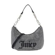 Juicy Couture Silver Hazel Small Handväska med Prydstenar Gray, Dam