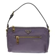 Prada Vintage Pre-owned Tyg prada-vskor Purple, Dam