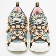 Gucci Vintage Pre-owned Laeder sneakers Multicolor, Dam