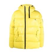 Calvin Klein Jeans Shine Oversized Puffer Jacka Gul Yellow, Herr