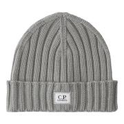 C.p. Company Merino Logo Beanie, griffin grey Gray, Herr