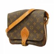 Louis Vuitton Vintage Pre-owned Tyg louis-vuitton-vskor Brown, Dam