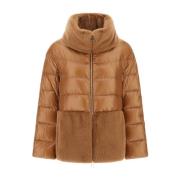 Herno Ultralight Faux Fur Damjacka Brown, Dam