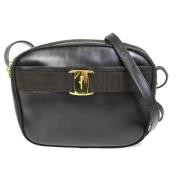 Salvatore Ferragamo Pre-owned Pre-owned Laeder crossbodyvskor Black, D...