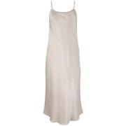 Vince Beige Maxi Casual Slip Klänning Beige, Dam