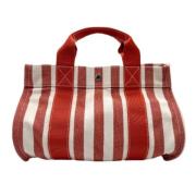 Hermès Vintage Pre-owned Canvas handvskor Red, Dam