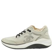 Chanel Vintage Pre-owned Tyg sneakers Gray, Dam