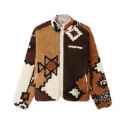 Obey Marockansk Matta Sherpa Brun Jacka Brown, Herr