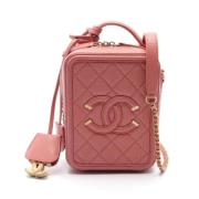 Chanel Vintage Pre-owned Laeder crossbodyvskor Pink, Dam