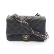 Chanel Vintage Pre-owned Laeder crossbodyvskor Black, Dam