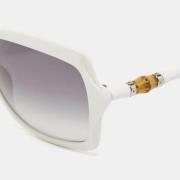 Gucci Vintage Pre-owned Acetat solglasgon White, Dam