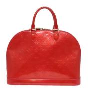 Louis Vuitton Vintage Pre-owned Tyg louis-vuitton-vskor Red, Dam