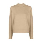 Vince Casual Beige Sweater med Drop Shoulder Beige, Dam