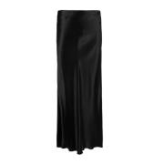 Forte Forte Elegant Svart Satin Chic Kjol Black, Dam