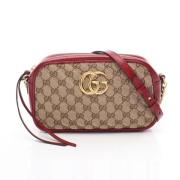 Gucci Vintage Pre-owned Canvas crossbodyvskor Beige, Dam