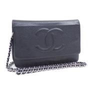 Chanel Vintage Pre-owned Laeder chanel-vskor Black, Dam