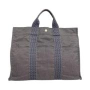 Hermès Vintage Pre-owned Canvas totevskor Gray, Dam