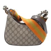 Gucci Vintage Pre-owned Canvas crossbodyvskor Beige, Dam