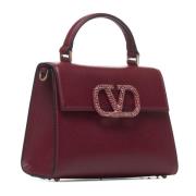 Valentino Garavani VLogo Signature Scarlet Läderhandväska Red, Dam