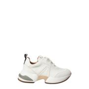 Alexander Smith Vita marmorsneakers med 5 cm klack White, Dam