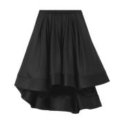 Proenza Schouler Svart Silk Nylon Taffeta Kjol Black, Dam