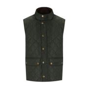 Barbour Diamantquiltad Salvia Grön Gilet Green, Herr