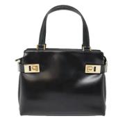 Salvatore Ferragamo Pre-owned Pre-owned Laeder handvskor Black, Dam