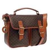 Celine Vintage Pre-owned Canvas handvskor Brown, Dam